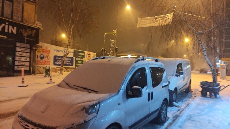 Ardahan'da kar yağışı etkili oldu