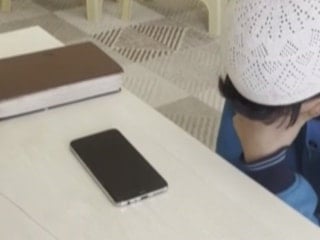 Hatay'da hafızlık eğitimini tamamlayan çocuğun gözyaşları