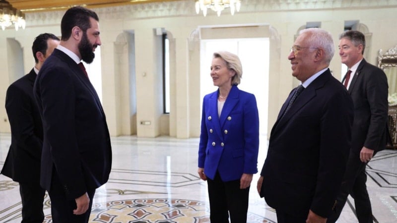 Ahmed Şara, AB yetkilileriyle görüştü: Avrupa Suriye'nin inşasına yardım edecek