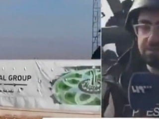 Suriyeli muhabire canlı yayın sırasında tank çarptı