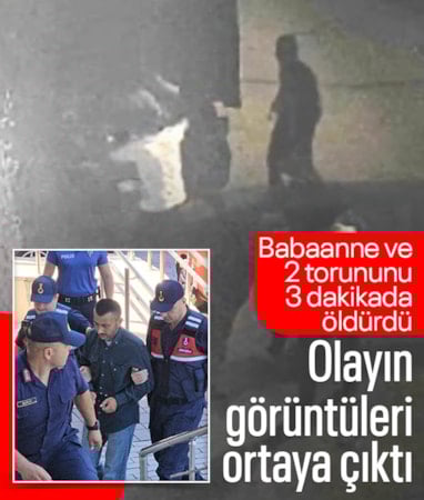 Zonguldak'ta babaanne ve 2 torununun öldüğü bıçaklı kavganın görüntüleri ortaya çıktı