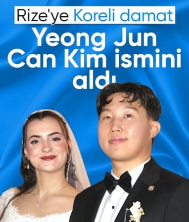 Rize’ye Güney Kore’den damat