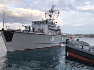 Mayın tehlikesine karşı görev yapacak gemiler Karadeniz'e açıldı