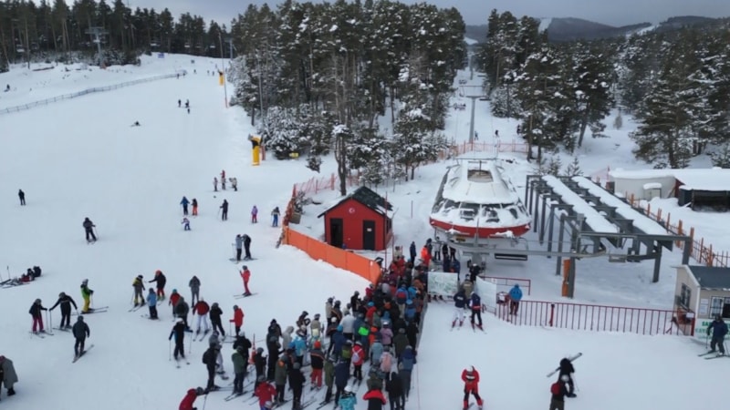 Kars Sarıkamış'ta kayak sezonu