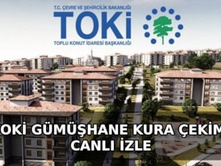 TOKİ Gümüşhane kurası CANLI İZLE | Kura saati ve sonuçlar…