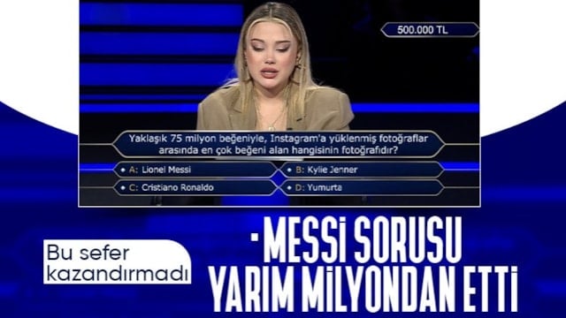 Kim Milyoner Olmak İster’de Messi sorusu yarışmacıyı yaktı