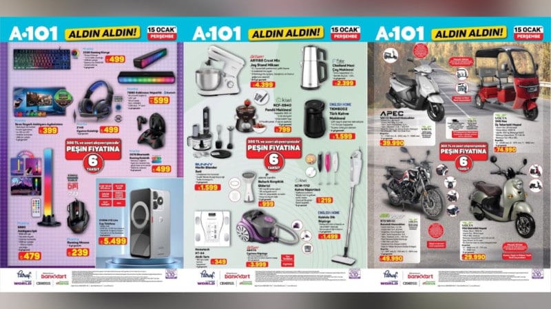 A101’e gaming ürünleri ve motosiklet çeşitleri geliyor: İşte fiyatları