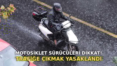 Motosiklet ve kuryelere yasak: Trafiğe çıkamayacak