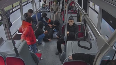 Samsun’da otobüs şoförü rahatsızlanan yolcuyu hastaneye ulaştırdı