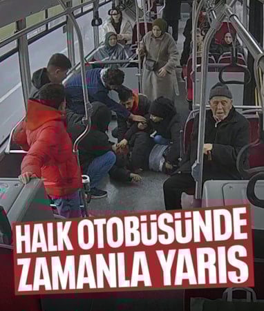 Samsun’da otobüs şoförü rahatsızlanan yolcuyu hastaneye ulaştırdı