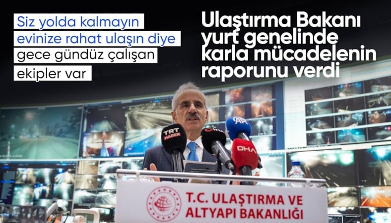 Abdulkadir Uraloğlu'ndan karla mücadele çalışmalarına ilişkin açıklama