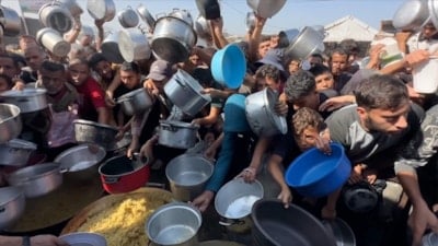 BM: Gazze'de akut yetersiz beslenme vakası 95 bine çıktı