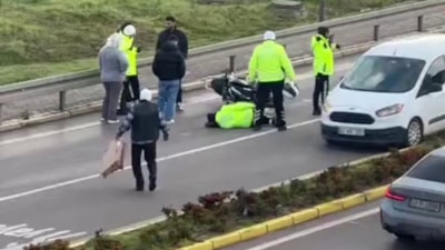 Kocaeli'de kaçmaya çalışırken polise çarptı