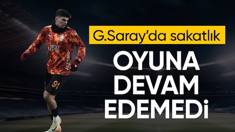 Galatasaray'da Arda Ünyay sakatlandı!