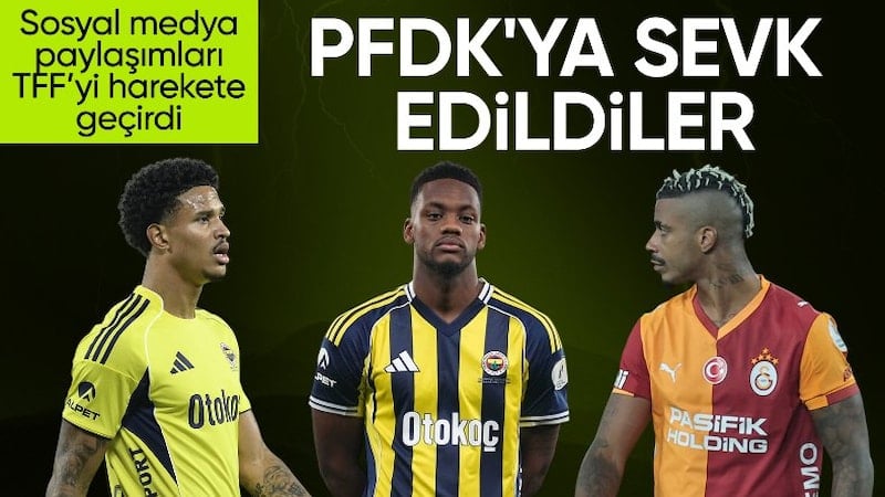 Süper Kupa finali sonrası üç isim PFDK'ya sevk edildi!