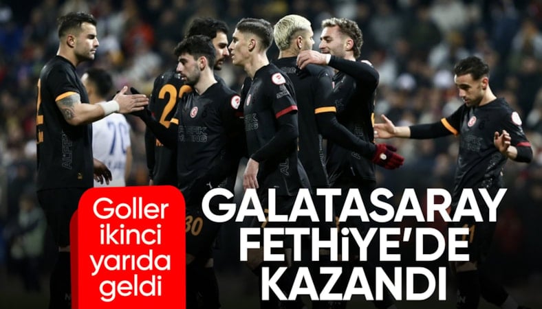 Galatasaray, Fethiyespor'u iki golle geçti