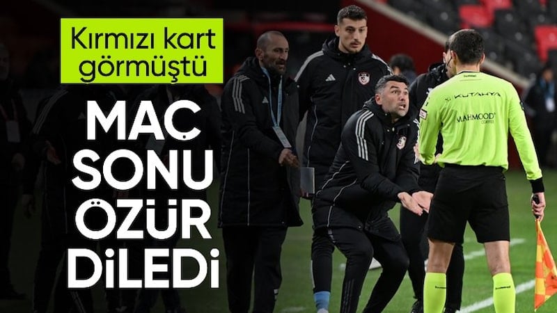 Burak Yılmaz, gördüğü kırmızı kart için özür diledi!