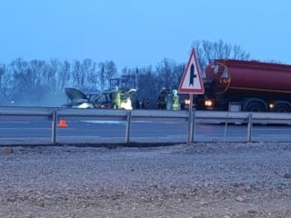 Ankara'da seyir halindeki araçta yangın