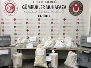 Edirne'de narkotik operasyonu:  117,4 kilogram uyuşturucu ele geçirildi