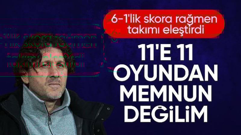 Fatih Tekke: 11’e 11 oyundan memnun değilim