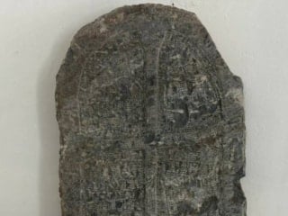 Kahramanmaraş'ta Bizans dönemine ait mezar taşı ele geçirildi