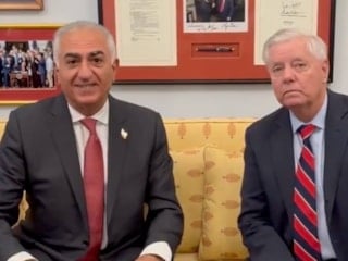 ABD'li Senatör Graham, Şah'ın oğlu Rıza Pehlevi ile buluştu: Yardım yolda