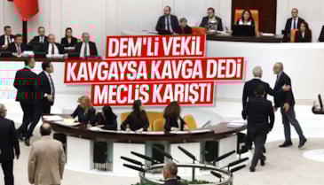 Meclis'te DEM ve İyi Parti vekilleri arasında tansiyon yükseldi