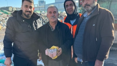 Gaziantep'te 110 bin TL'lik poşeti yanlışlıkla çöpe attı