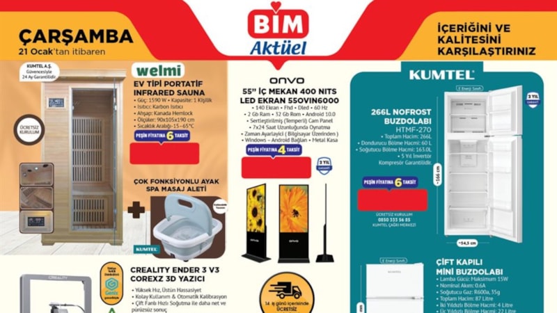 BİM'e çarşamba günü portatif sauna geliyor: İşte fiyatı