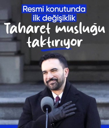 New York Belediye Başkanı Mamdani resmi konut tuvaletine taharet musluğu taktırıyor