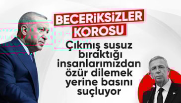 Cumhurbaşkanı Erdoğan: Ankara'da milyonlarca vatandaşımız kışın ortasında susuzluğa mahkum edildi