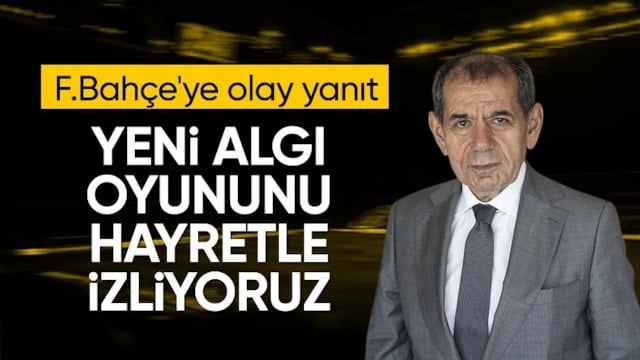 Galatasaray'dan Fenerbahçe'ye tepki geldi!