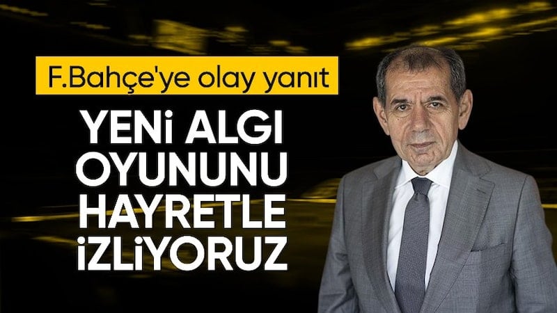 Galatasaray'dan Fenerbahçe'ye tepki geldi!