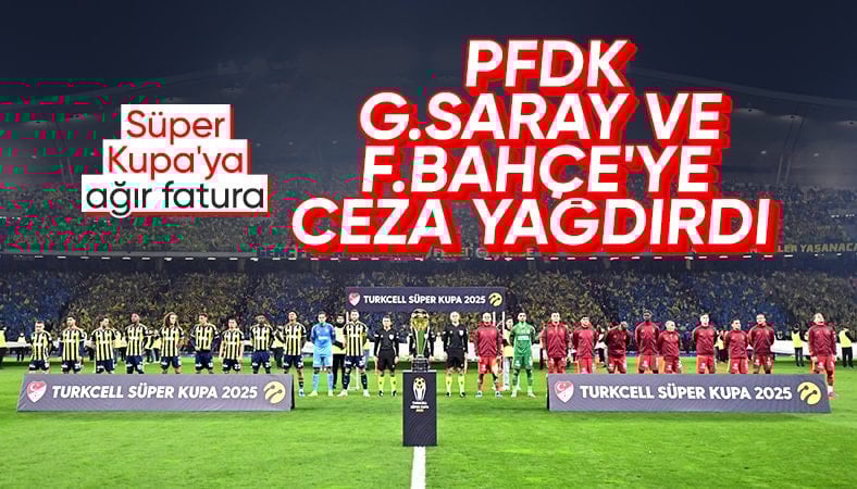 PFDK, Süper Kupa'daki cezaları açıkladı