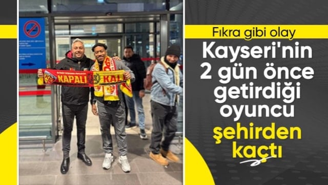 Kayserispor'un getirdiği Ronael Pierre-Gabriel şehirden kaçtı