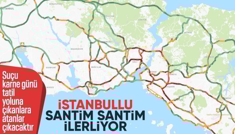 İstanbul'da mesai bitti, trafik çilesi başladı