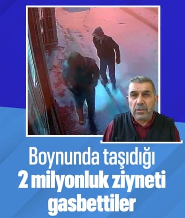 Gaziantep'te esnafın boynunda taşıdığı 2 milyonluk altın gasbedildi