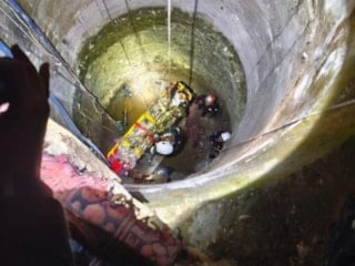 Adıyaman'da kuyuya düşen genç operasyonla kurtarıldı