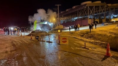 Aydın'da jeotermal boru hattında sızıntı yaşandı