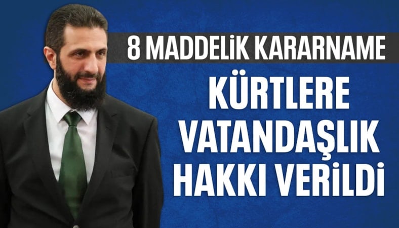 Şara'dan tarihi hamle: Kürtlere vatandaşlık hakkı verildi