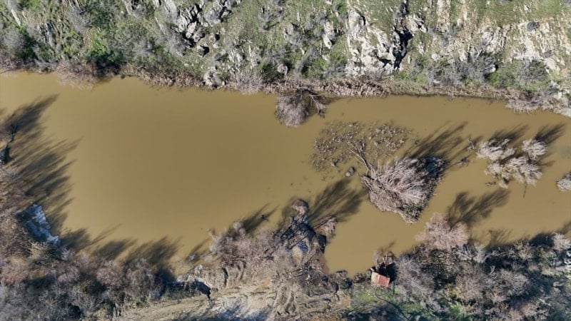 Kırklareli'nde kuruyan Teke Deresi yağışlarla yeniden akmaya başladı
