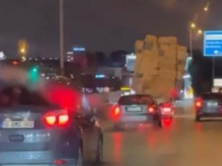 Bursa'da tehlikeli taşımacılık kamerada