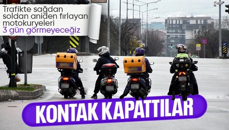 Kuryelerden 3 gün kontak kapatma kararı