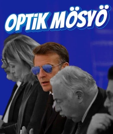 Emmanuel Macron toplantıya güneş gözlüğüyle damga vurdu