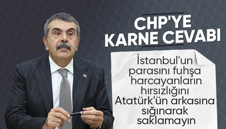 Yusuf Tekin: İstanbul'da asrın hırsızlığı var, karnelerde Atatürk kaldırıldı yalanına sarılıyorlar