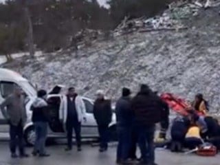 Bolu'da buzlanma kaza getirdi