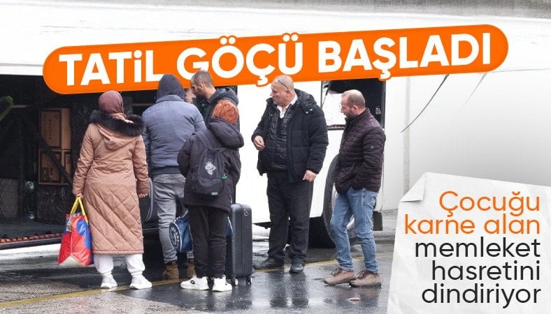 15 Temmuz Otogarı'nda yarıyıl tatili telaşı