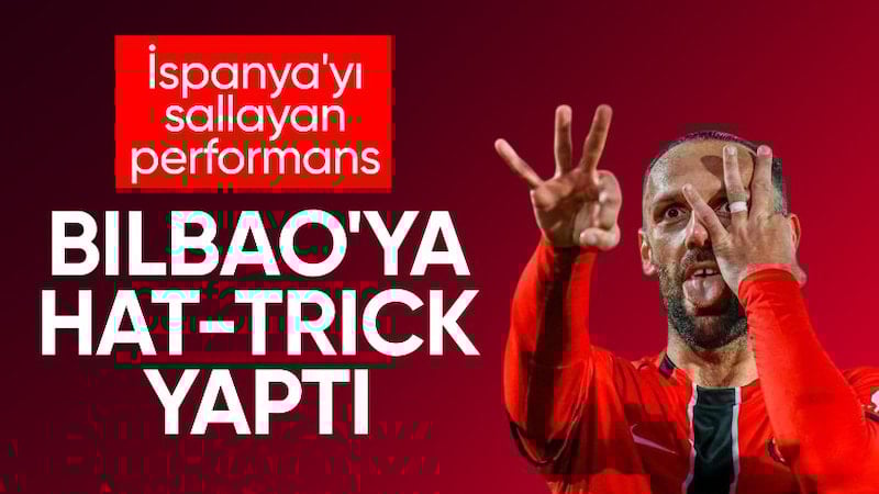 Vedat Muriç, Athletic Bilbao'ya hat-trick yaptı!