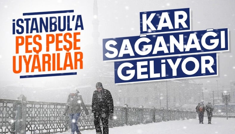 İstanbul'a beklenen kar kapıda