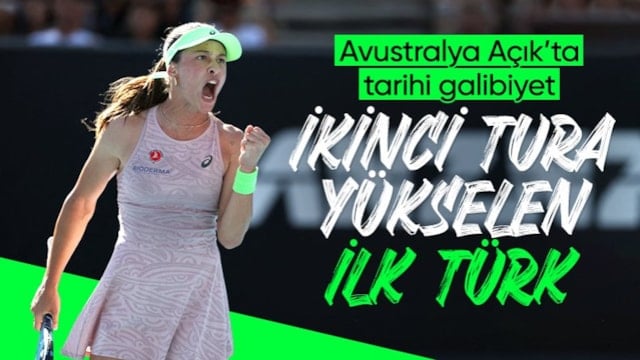 Zeynep Sönmez'den tarihi başarı: Avustralya Açık'ta ikinci tura yükseldi